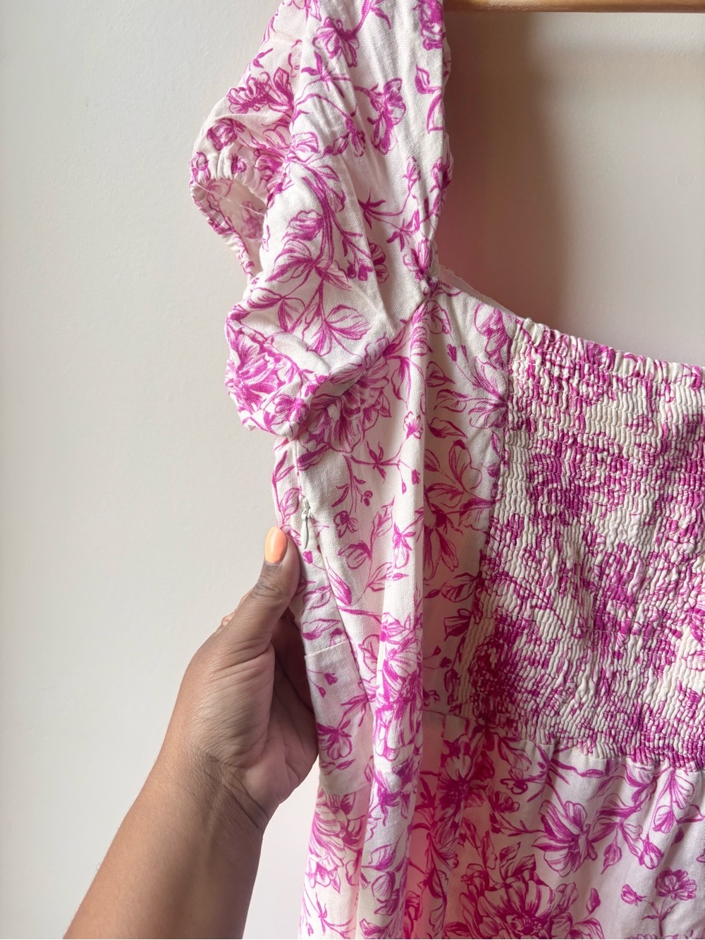 LONDON TIMES | floral puff sleeve dress | size 16 - Picture 8 of 8